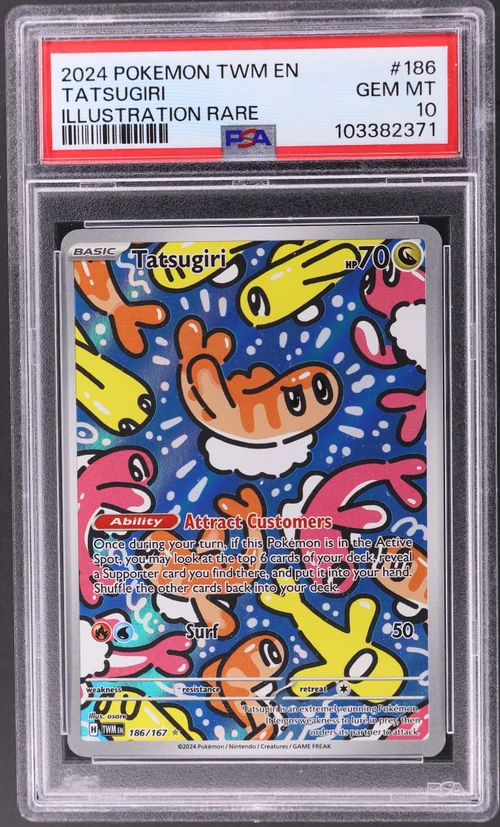 2024 Pokemon Twm En-Twilight Masquerade #186 Tatsugiri Illustration Rare