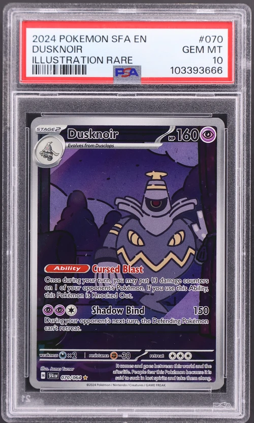 2024 Pokemon Sfa En-Shrouded Fable #070 Dusknoir Illustration Rare