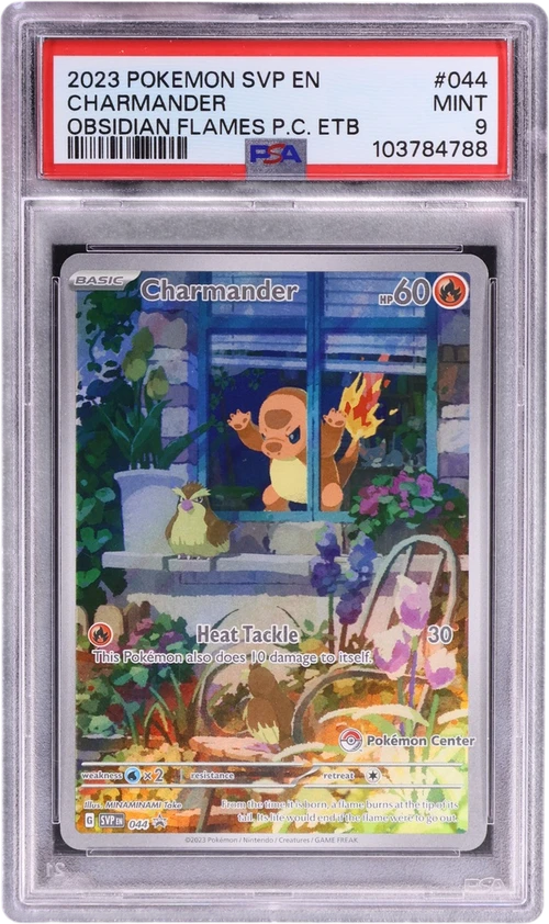 2023 Pokemon Svp En-Sv Black Star Promo #044 Charmander Obsidian Flames Pokemon Center Elite Trainer Box