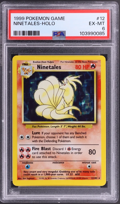 1999 Pokemon Game #12 Ninetales-Holo