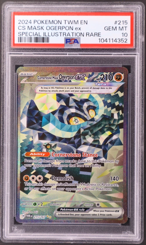 2024 Pokemon Twm En-Twilight Masquerade #215 Cornerstone Mask Ogerpon Ex Special Illustration Rare