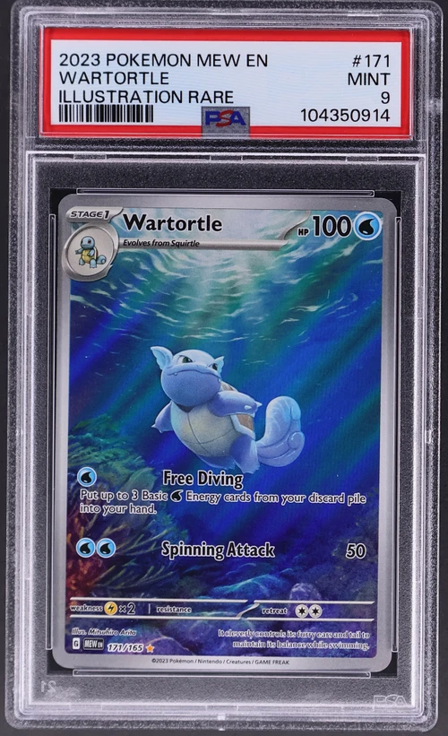 2023 Pokemon Mew En-151 #171 Wartortle Illustration Rare