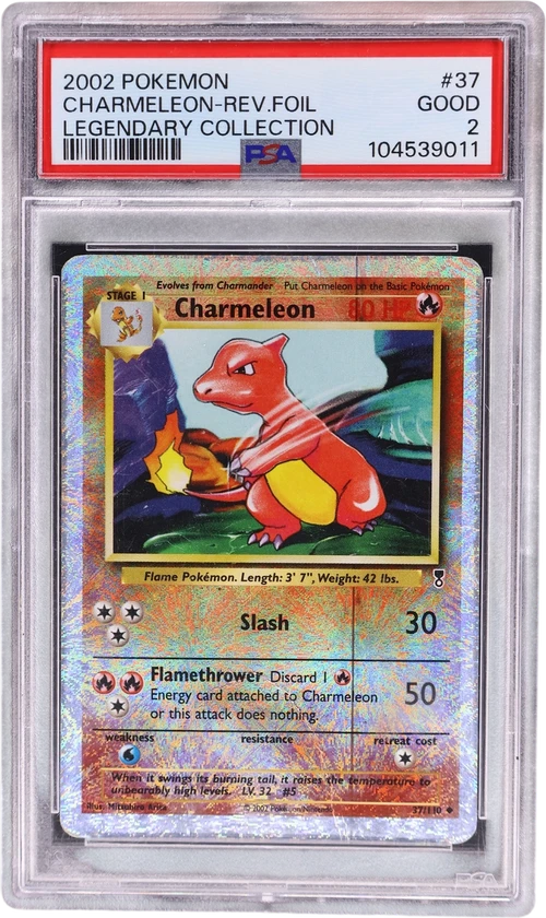 2002 Pokemon Legendary Collection #37 Charmeleon-Reverse Foil