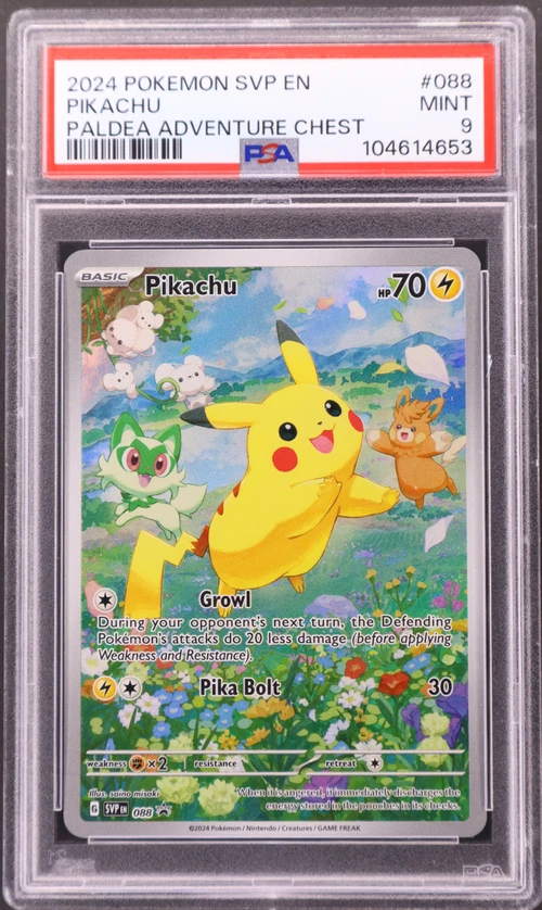 2024 Pokemon Svp En-Sv Black Star Promo #088 Pikachu Paldea Adventure Chest