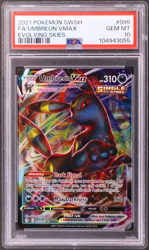 2021 Pokemon Sword & Shield Evolving Skies #095 Full Art / Umbreon Vmax