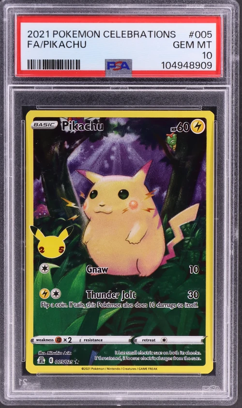 2021 Pokemon Celebrations #005 Full Art / Pikachu