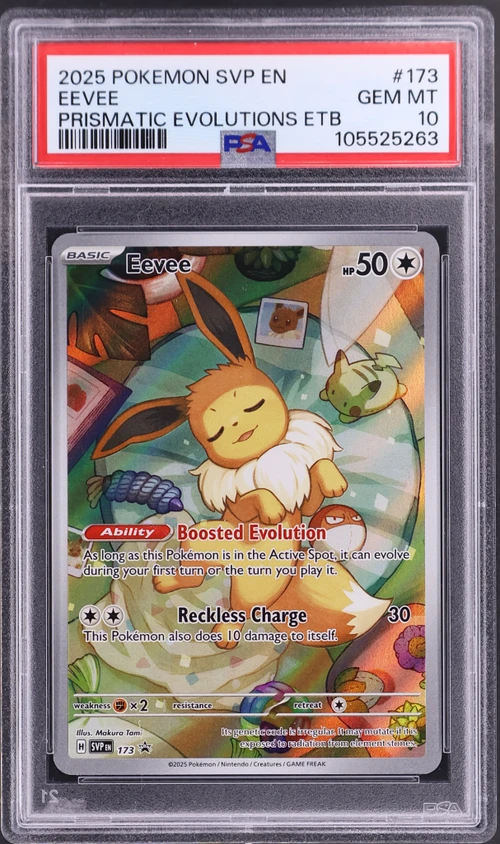 2025 Pokemon Svp En-Sv Black Star Promo #173 Eevee Prismatic Evolutions Elite Trainer Box