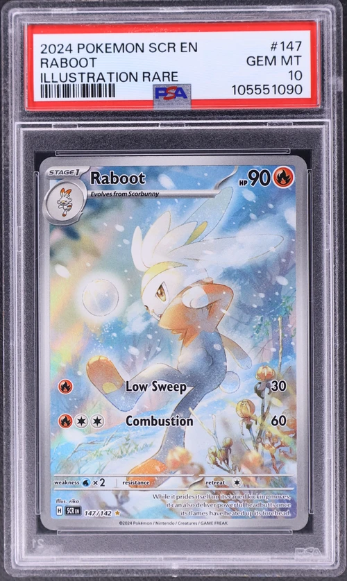 2024 Pokemon Scr En-Stellar Crown #147 Raboot Illustration Rare