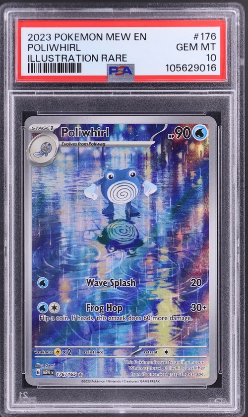 2023 Pokemon Mew En-151 #176 Poliwhirl Illustration Rare