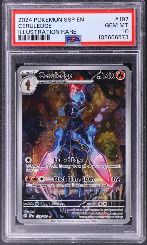 2024 Pokemon Ssp En-Surging Sparks #197 Ceruledge Illustration Rare