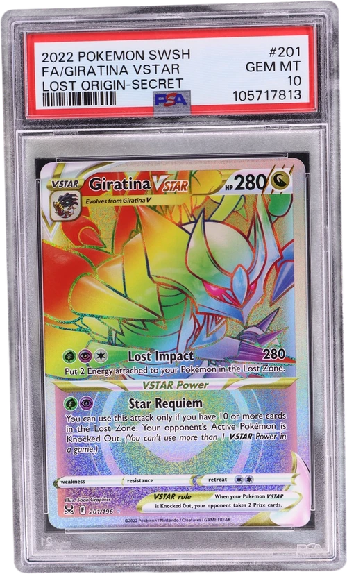 2022 Pokemon Sword & Shield Lost Origin #201 Full Art / Giratina Vstar Secret