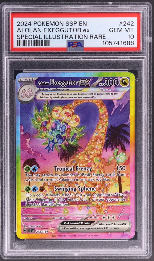 2024 Pokemon Ssp En-Surging Sparks #242 Alolan Exeggutor Ex Special Illustration Rare