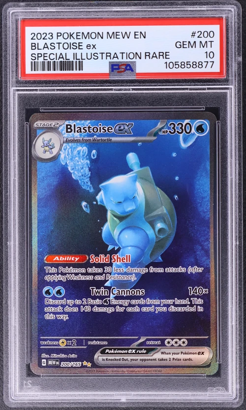 2023 Pokemon Mew En-151 #200 Blastoise Ex Special Illustration Rare
