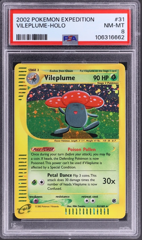2002 Pokemon Expedition #31 Vileplume-Holo