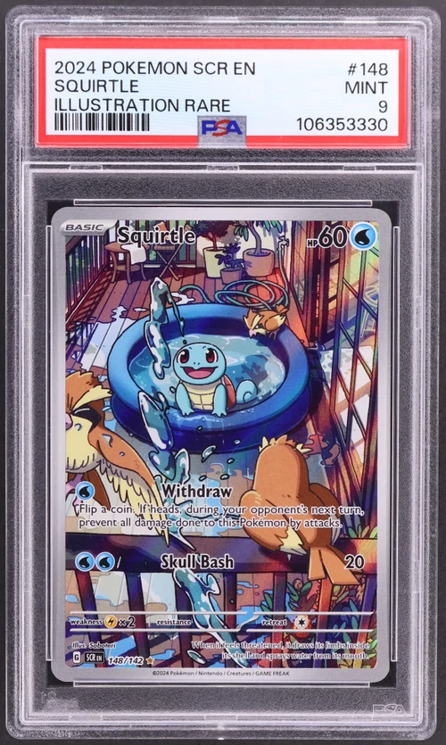 2024 Pokemon Scr En-Stellar Crown #148 Squirtle Illustration Rare