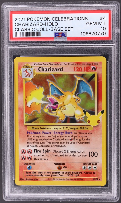 2021 Pokemon Celebrations Classic Collection #4 Charizard-Holo