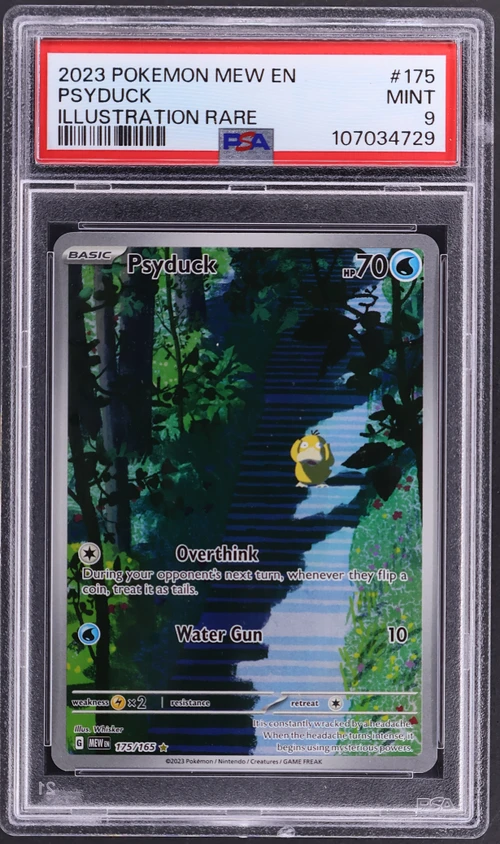 2023 Pokemon Mew En-151 #175 Psyduck Illustration Rare