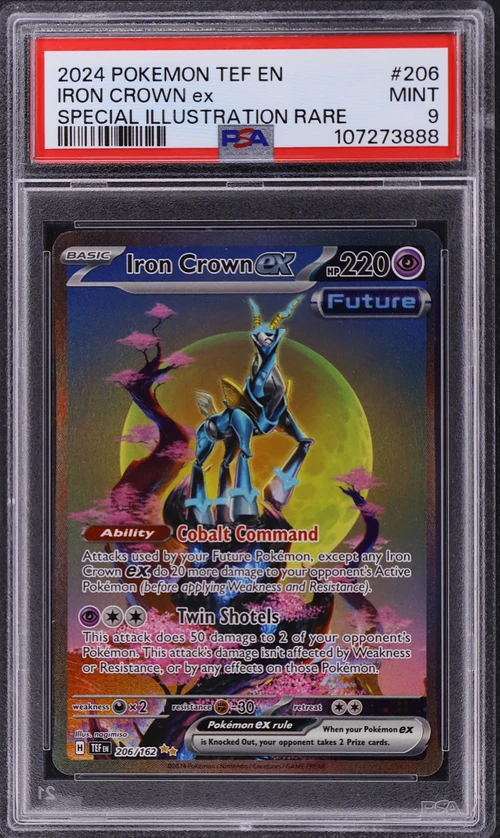 2024 Pokemon Tef En-Temporal Forces #206 Iron Crown Ex Special Illustration Rare