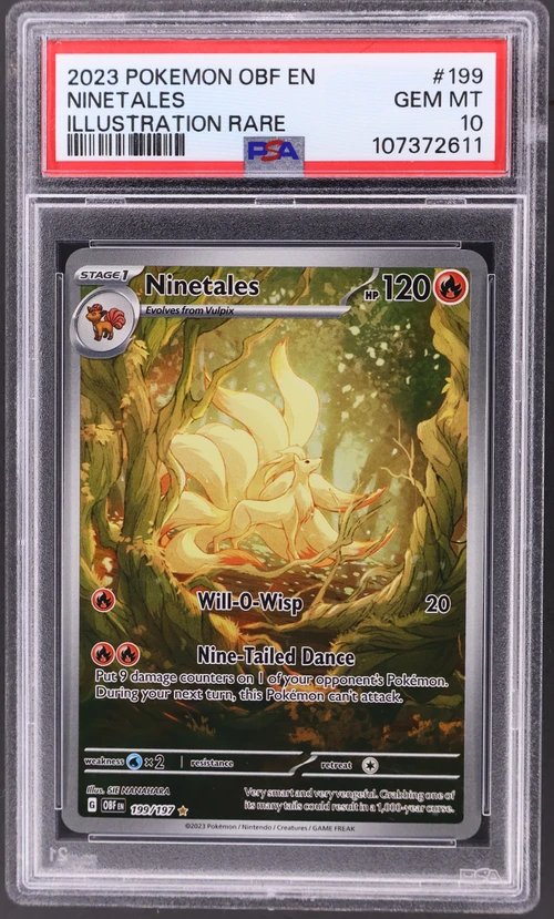2023 Pokemon Obf En-Obsidian Flames #199 Ninetales Illustration Rare