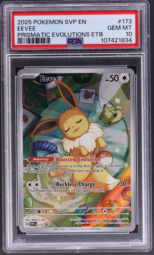 2025 Pokemon Svp En-Sv Black Star Promo #173 Eevee Prismatic Evolutions Elite Trainer Box