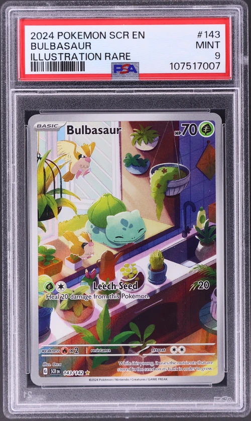 2024 Pokemon Scr En-Stellar Crown #143 Bulbasaur Illustration Rare