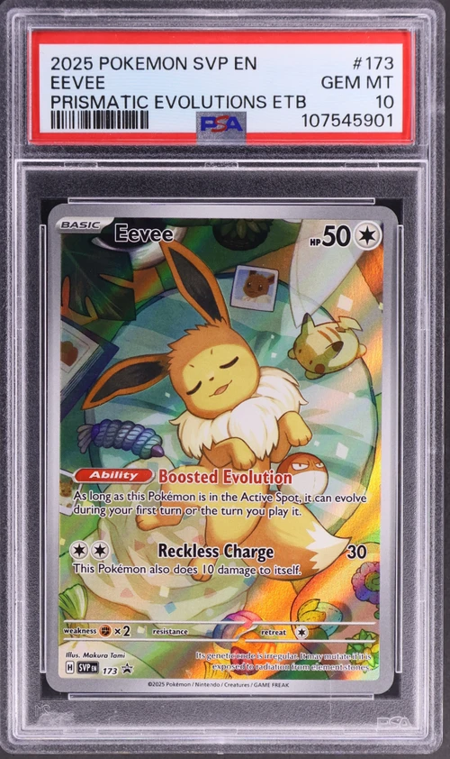 2025 Pokemon Svp En-Sv Black Star Promo #173 Eevee Prismatic Evolutions Elite Trainer Box