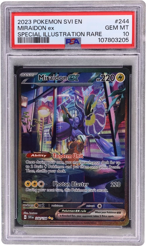 2023 Pokemon Svi En-Scarlet & Violet #244 Miraidon Ex Special Illustration Rare