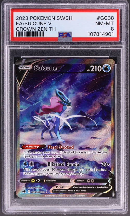 2023 Pokemon Sword and Shield Crown Zenith #GG38 Full Art / Suicune V