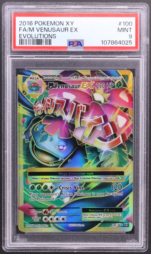 2016 Pokemon Xy Evolutions #100 Full Art / M Venusaur Ex