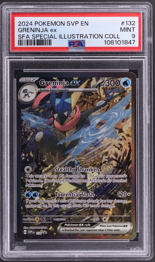 2024 Pokemon Svp En-Sv Black Star Promo #132 Greninja Ex Shrouded Fable Special Illustration Collection