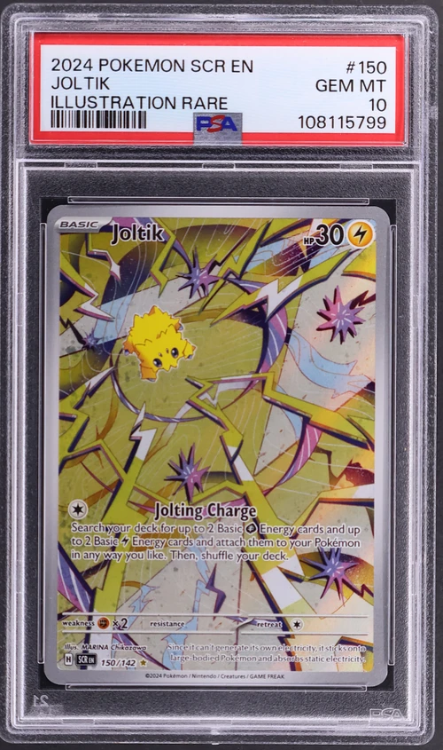 2024 Pokemon Scr En-Stellar Crown #150 Joltik Illustration Rare
