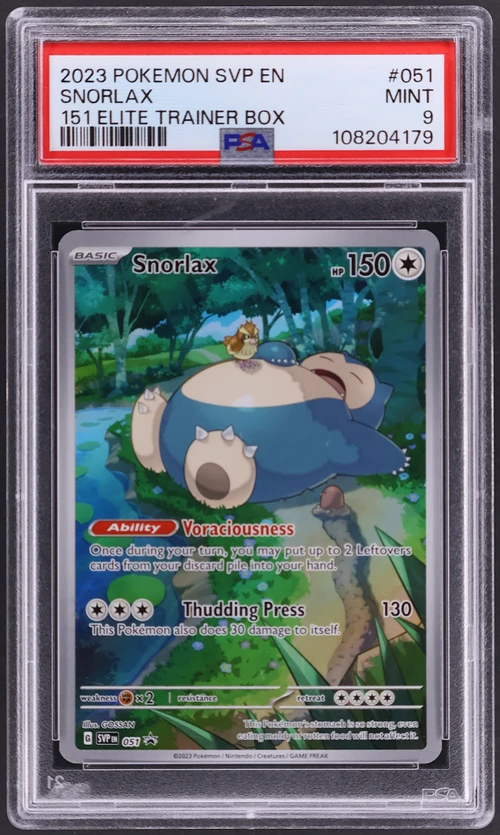 2023 Pokemon Svp En-Sv Black Star Promo #051 Snorlax 151 Elite Trainer Box