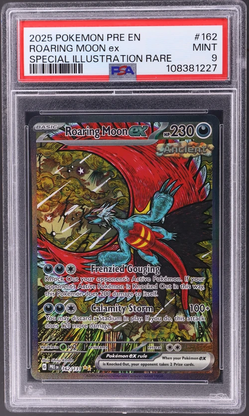 2025 Pokemon Pre En-Prismatic Evolutions #162 Roaring Moon Ex Special Illustration Rare