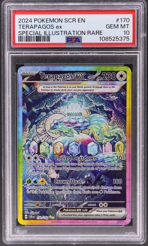 2024 Pokemon Scr En-Stellar Crown #170 Terapagos Ex Special Illustration Rare