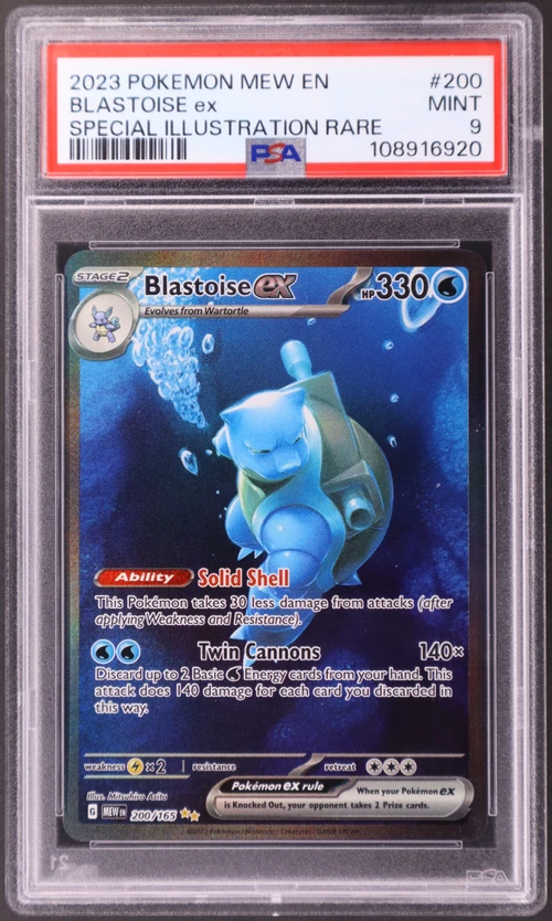 2023 Pokemon Mew En-151 #200 Blastoise Ex Special Illustration Rare
