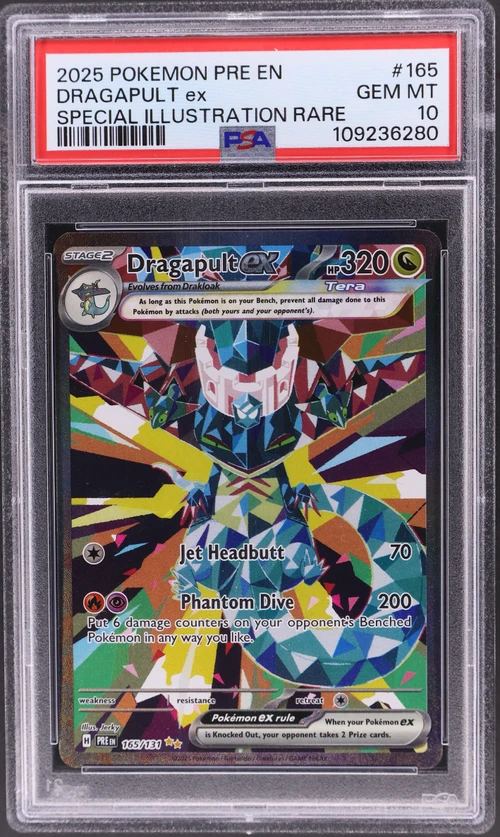 2025 Pokemon Pre En-Prismatic Evolutions #165 Dragapult Ex Special Illustration Rare