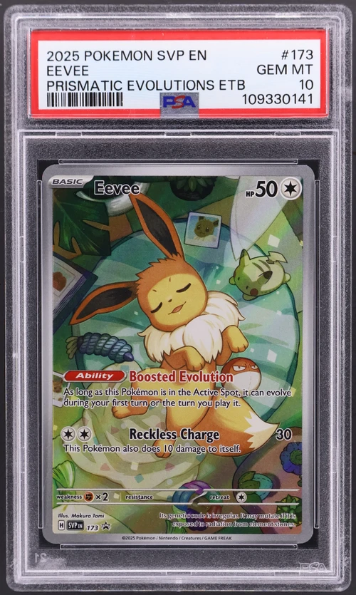 2025 Pokemon Svp En-Sv Black Star Promo #173 Eevee Prismatic Evolutions Elite Trainer Box