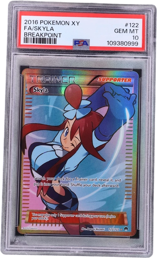2016 Pokemon Xy Breakpoint #122 Full Art / Skyla