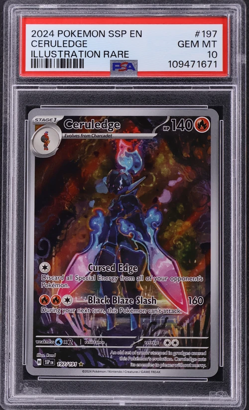 2024 Pokemon Ssp En-Surging Sparks #197 Ceruledge Illustration Rare