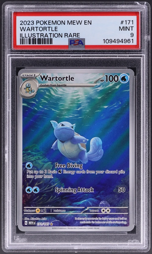2023 Pokemon Mew En-151 #171 Wartortle Illustration Rare