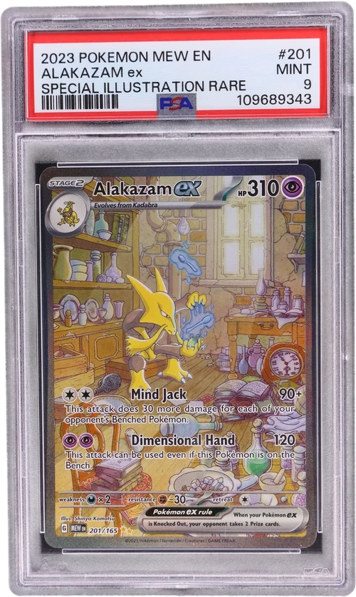 2023 Pokemon Mew En-151 #201 Alakazam Ex Special Illustration Rare