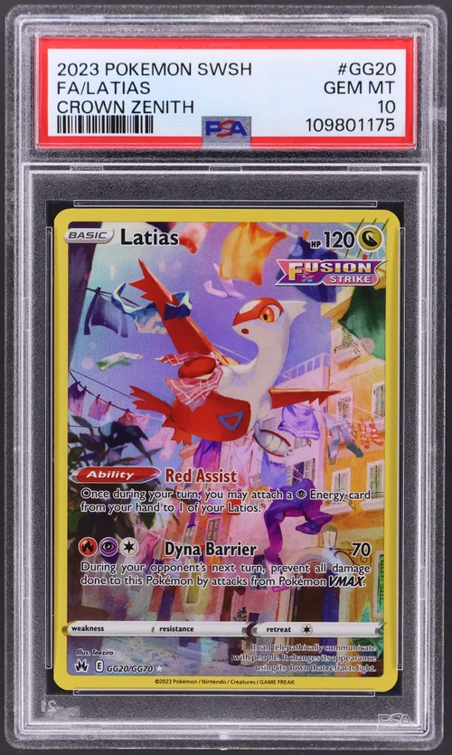 2023 Pokemon Sword and Shield Crown Zenith #GG20 Full Art / Latias