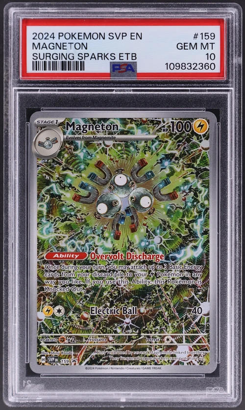2024 Pokemon Svp En-Sv Black Star Promo #159 Magneton Surging Sparks Elite Trainer Box