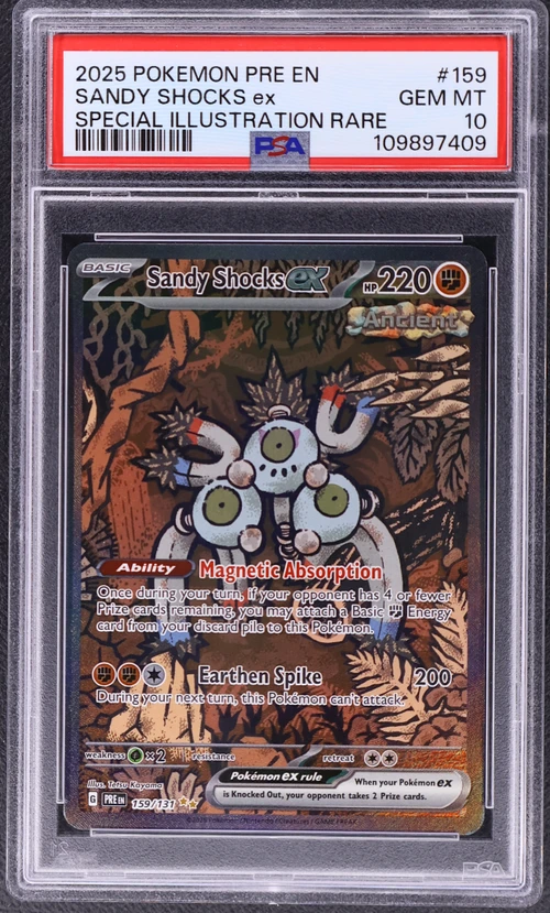 2025 Pokemon Pre En-Prismatic Evolutions #159 Sandy Shocks Ex Special Illustration Rare