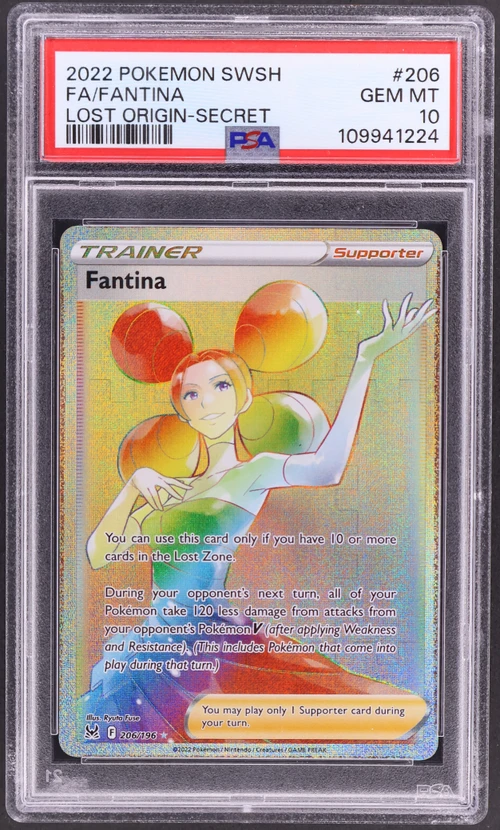 2022 Pokemon Sword & Shield Lost Origin #206 Full Art / Fantina Secret