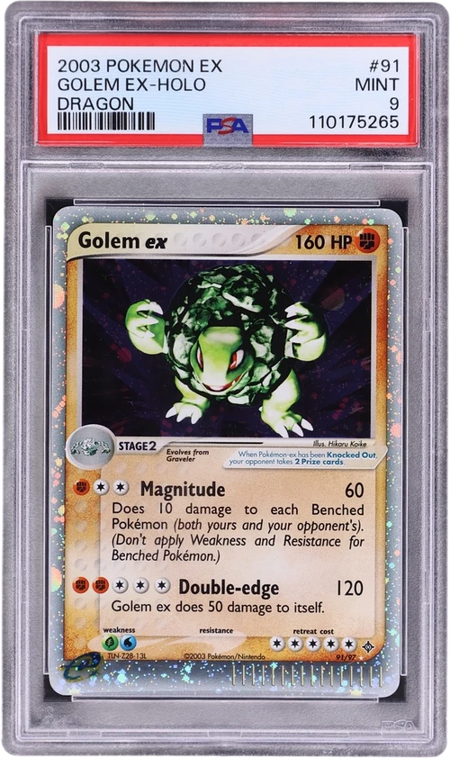 2003 Pokemon Ex Dragon #91 Golem Ex-Holo