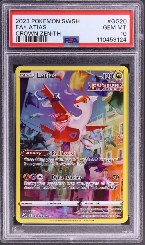 2023 Pokemon Sword and Shield Crown Zenith #GG20 Full Art / Latias