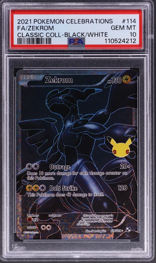 2021 Pokemon Celebrations Classic Collection #114 Full Art / Zekrom