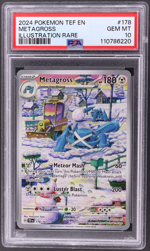 2024 Pokemon Tef En-Temporal Forces #178 Metagross Illustration Rare