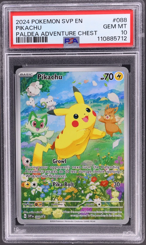 2024 Pokemon Svp En-Sv Black Star Promo #088 Pikachu Paldea Adventure Chest